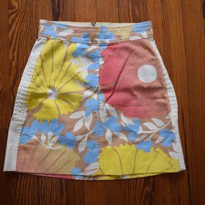 Fitted Floral Skirt